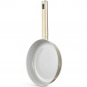 Τηγάνι Swiss Haus SH-SCFP28CH, Ø28x5,5 εκ., κεραμική επίστρωση Sapphire, χωρίς PTFE/PFAS/PFOA, κατάλληλο για επαγωγικές εστίες, χρώμα σαμπάνιας