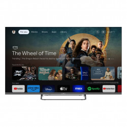 Τηλεόραση Smart Tech 43UW02V, 43″ (109 εκ.), 4K Ultra HD 3840 × 2160, Κατηγορία ενεργειακής απόδοσης F, Smart TV, DLED, Wi-Fi, Bluetooth, Google TV, Μαύρο