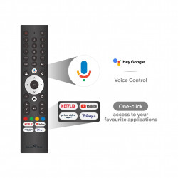 Τηλεόραση Smart Tech 43UW02V, 43″ (109 εκ.), 4K Ultra HD 3840 × 2160, Κατηγορία ενεργειακής απόδοσης F, Smart TV, DLED, Wi-Fi, Bluetooth, Google TV, Μαύρο