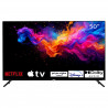Τηλεόραση RCA RK50UN1, 50 ίντσες (125 εκ.), ανάλυση 3840×2160 UHD 4K, κατηγορία ενεργειακής απόδοσης F, Smart TV, HDR10, DLED, Wi-Fi, Bluetooth, λειτουργικό σύστημα Roku, μαύρο χρώμα.