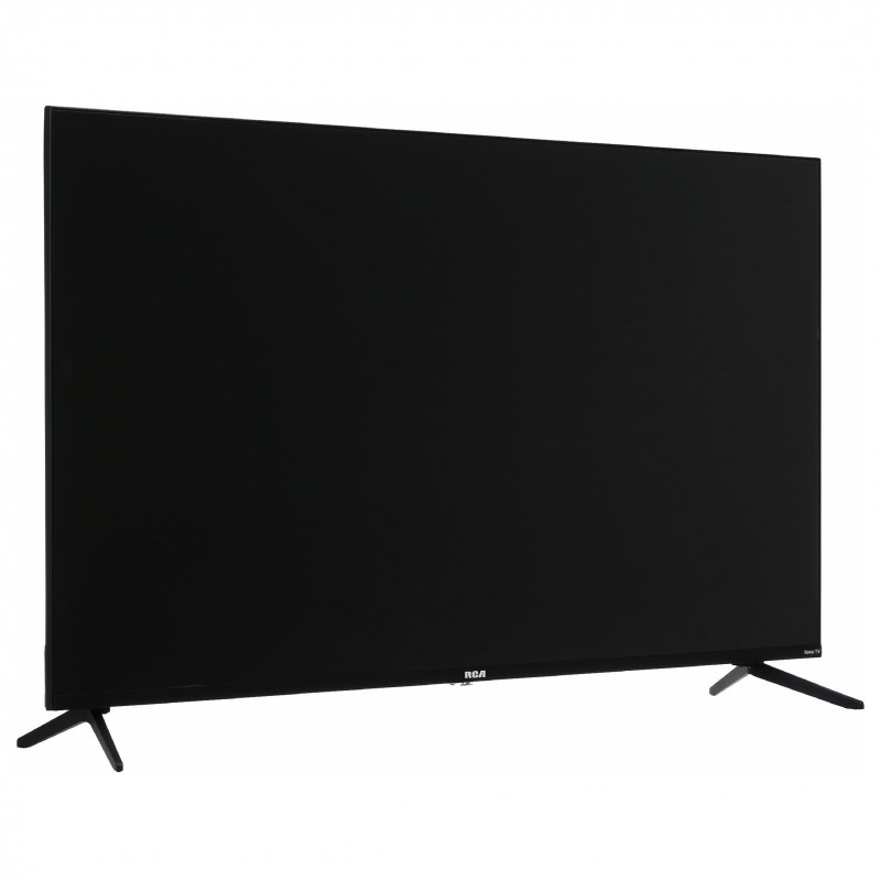 Τηλεόραση RCA RK50UN1, 50 ίντσες (125 εκ.), ανάλυση 3840×2160 UHD 4K, κατηγορία ενεργειακής απόδοσης F, Smart TV, HDR10, DLED, Wi-Fi, Bluetooth, λειτουργικό σύστημα Roku, μαύρο χρώμα.