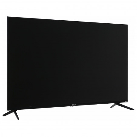 Τηλεόραση RCA RK50UN1, 50 ίντσες (125 εκ.), ανάλυση 3840×2160 UHD 4K, κατηγορία ενεργειακής απόδοσης F, Smart TV, HDR10, DLED, Wi-Fi, Bluetooth, λειτουργικό σύστημα Roku, μαύρο χρώμα.