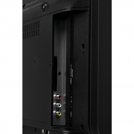 Τηλεόραση RCA RK50UN1, 50 ίντσες (125 εκ.), ανάλυση 3840×2160 UHD 4K, κατηγορία ενεργειακής απόδοσης F, Smart TV, HDR10, DLED, Wi-Fi, Bluetooth, λειτουργικό σύστημα Roku, μαύρο χρώμα.