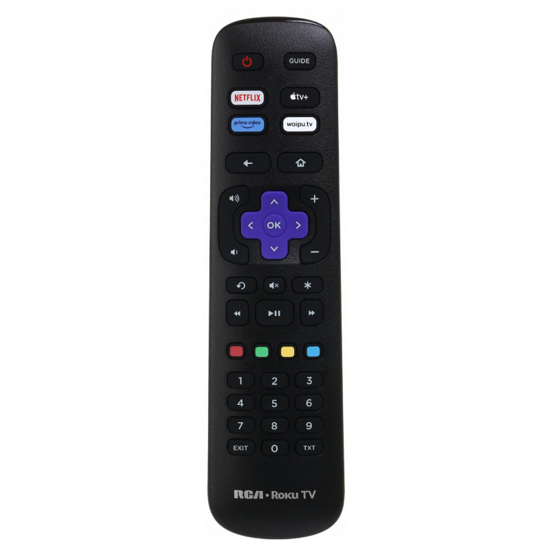 Τηλεόραση RCA RK50UN1, 50 ίντσες (125 εκ.), ανάλυση 3840×2160 UHD 4K, κατηγορία ενεργειακής απόδοσης F, Smart TV, HDR10, DLED, Wi-Fi, Bluetooth, λειτουργικό σύστημα Roku, μαύρο χρώμα.