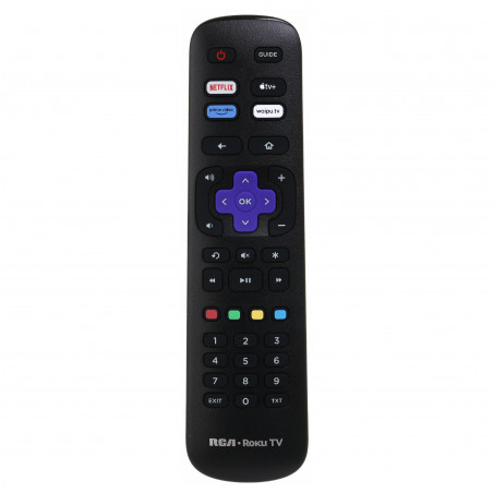 Τηλεόραση RCA RK50UN1, 50 ίντσες (125 εκ.), ανάλυση 3840×2160 UHD 4K, κατηγορία ενεργειακής απόδοσης F, Smart TV, HDR10, DLED, Wi-Fi, Bluetooth, λειτουργικό σύστημα Roku, μαύρο χρώμα.
