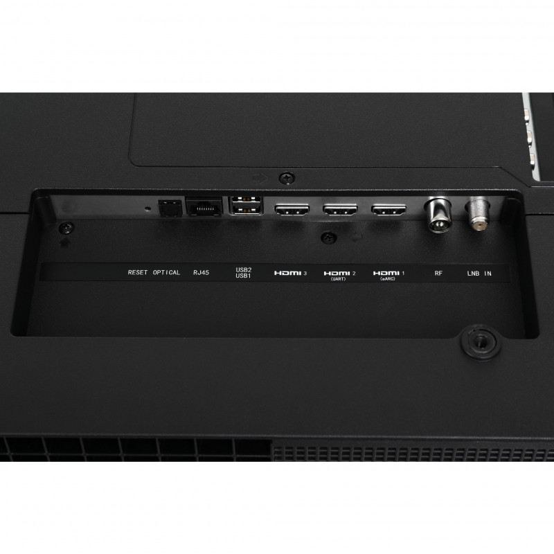 Τηλεόραση RCA RK50UN1, 50 ίντσες (125 εκ.), ανάλυση 3840×2160 UHD 4K, κατηγορία ενεργειακής απόδοσης F, Smart TV, HDR10, DLED, Wi-Fi, Bluetooth, λειτουργικό σύστημα Roku, μαύρο χρώμα.