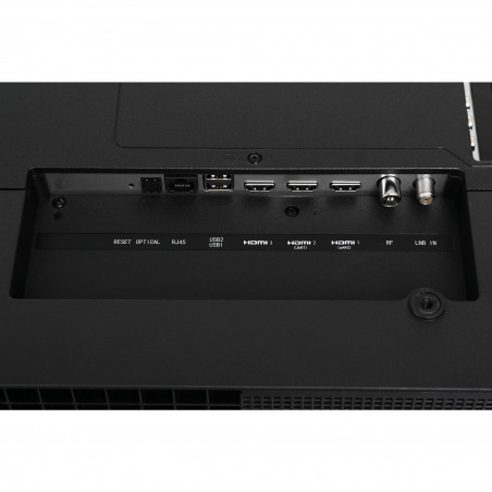 Τηλεόραση RCA RK50UN1, 50 ίντσες (125 εκ.), ανάλυση 3840×2160 UHD 4K, κατηγορία ενεργειακής απόδοσης F, Smart TV, HDR10, DLED, Wi-Fi, Bluetooth, λειτουργικό σύστημα Roku, μαύρο χρώμα.