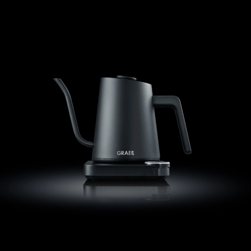 Ηλεκτρική καφετιέρα Graef Pour-over GK502, 1200 W, 900 ml, 40-100 °C, λειτουργία διατήρησης θερμοκρασίας, φίλτρο, στόμιο τύπου «λεβέκι», μαύρο ματ