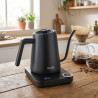 Ηλεκτρική καφετιέρα Graef Pour-over GK502, 1200 W, 900 ml, 40-100 °C, λειτουργία διατήρησης θερμοκρασίας, φίλτρο, στόμιο τύπου «λεβέκι», μαύρο ματ