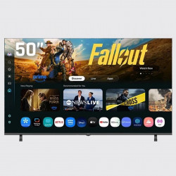 AIWA TS-501N, τηλεόραση 50″ (127 cm) 4K Ultra HD (3840 × 2160) κατηγορίας F με τεχνολογία DLED, Wi-Fi, Bluetooth και λειτουργικό σύστημα TizenOS, μαύρη.