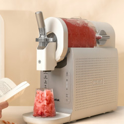 Μηχανή παγωτού 16 σε 1 Tefal Freezi IG803AE0, 200 W, 1,4 λίτρα, 5 αυτόματα προγράμματα, Αθόρυβη λειτουργία, Χωρίς προ-κατάψυξη, Λευκό/ασημί