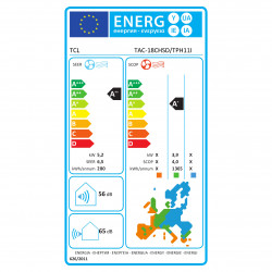 Κλιματιστικό με inverter TCL BreezeIN TAC-18CHSD/TPH11I, 18000 BTU, 33 м2, Α++/Α+, Wi-Fi, iFeel, ECO, Αυτόματος καθαρισμός σε 4 στάδια, Google Home και Alexa, Gentle Breeze, Λευκό
