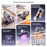 Σκουπάκι κατά των ακάρεων Jimmy BX8 Pro, 600 W, 0,5 λ, 17 kPa, Pro-Brushroll, Αποστείρωση με θέρμανση στους 65 °C, Υπερήχοι, UV, Αρνητικά ιόντα, Φιλτράρισμα 6 σταδίων, Γκρι/Μωβ
