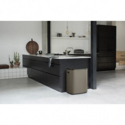 Κάδος απορριμμάτων Brabantia Bo Touch 1001271, 2x30 λίτρα, Ομαλό και αθόρυβο άνοιγμα, Μεγάλο άνοιγμα, Σκούρο γκρι