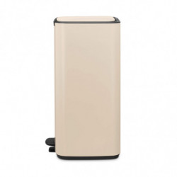 Κάδος απορριμμάτων Brabantia Bo Pedal 1010124, 30 λίτρα, Απαλό κλείσιμο, Αντιολισθητική βάση, Μπεζ