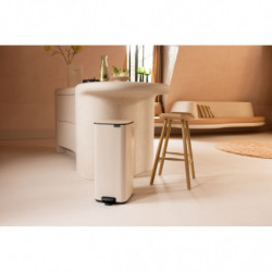 Κάδος απορριμμάτων Brabantia Bo Pedal 1010124, 30 λίτρα, Απαλό κλείσιμο, Αντιολισθητική βάση, Μπεζ
