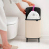 Κάδος απορριμμάτων Brabantia Bo Small Hi 1010462, 12 λίτρα, Ομαλό και αθόρυβο άνοιγμα, Αντιολισθητική βάση, Μπεζ