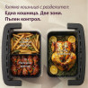 Φριτέζα θερμού αέρα Cosori Dual Blaze TwinFry Compact CAF-TF801, 2700 W, 8,6 λ, 35-240 °C, 5 προγράμματα, κεραμική επίστρωση, συγχρονισμός, μαύρο/ροζ χρυσό