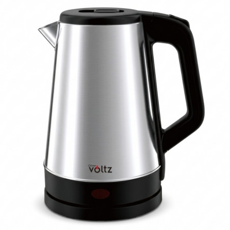 Ηλεκτρική κατσαρόλα Oliver Voltz OV51230AB, 1500 W, 1,8 λ, βάση 360°, σώμα από ανοξείδωτο ατσάλι, ανοξείδωτο/μαύρο