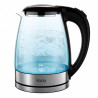 Ηλεκτρική κατσαρόλα Oliver Voltz OV51230AD, 1500 W, 1,8 λ, γυάλινο σώμα, βάση 360°, ανοξείδωτο/μαύρο