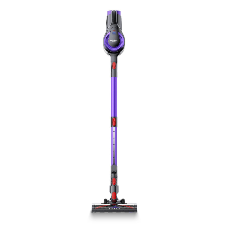 Κάθετη ηλεκτρική σκούπα Yaber L10, 170 W, 0,6 λ, 80.000 σ.α.λ., 35 λεπτά, 2 επίπεδα ισχύος, HEPA, φωτισμός LED στη βούρτσα, Αυτοτελής, Μωβ/Γκρι