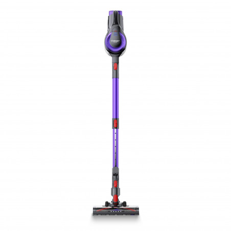 Κάθετη ηλεκτρική σκούπα Yaber L10, 170 W, 0,6 λ, 80.000 σ.α.λ., 35 λεπτά, 2 επίπεδα ισχύος, HEPA, φωτισμός LED στη βούρτσα, Αυτοτελής, Μωβ/Γκρι