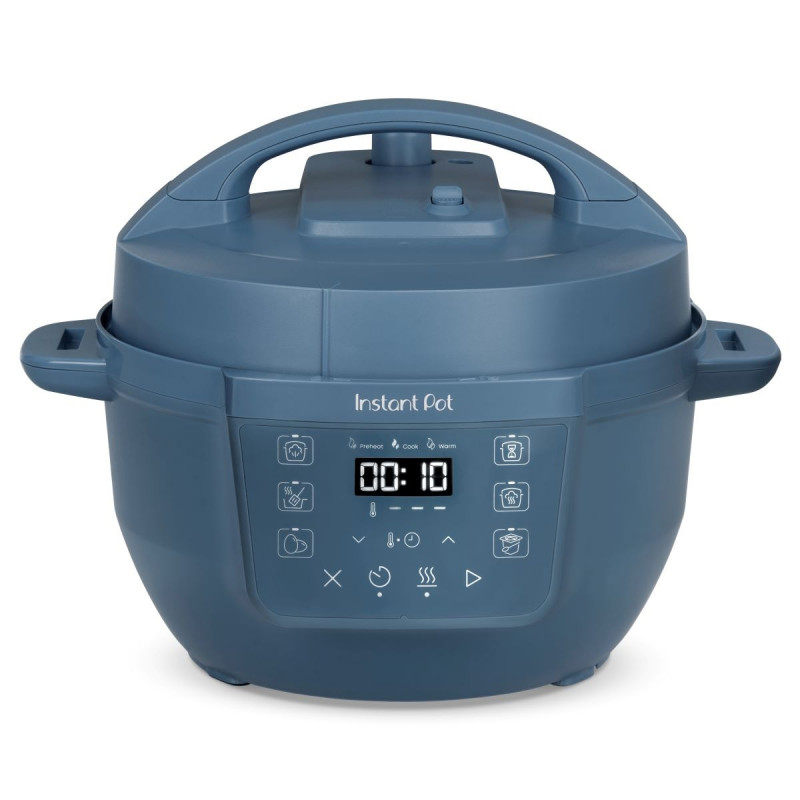 Μουλτικουκέρ Instant Pot Classic Mini 140800701, 800 W, 3,8 λίτρα, 7 προγράμματα, κουμπιά «Favorite», οθόνη LCD, ανοξείδωτο ατσάλι, μπλε