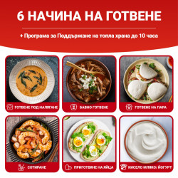 Μουλτικουκέρ Instant Pot Classic Mini 140800701, 800 W, 3,8 λίτρα, 7 προγράμματα, κουμπιά «Favorite», οθόνη LCD, ανοξείδωτο ατσάλι, μπλε