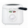 Φριτέζα Elite EDFF-1290W, 1300 W, 2 λίτρα, 80-190 °C, Θυρίδα παρακολούθησης, Cool Touch, Λευκό