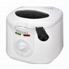 Φριτέζα Elite EDFF-1290W, 1300 W, 2 λίτρα, 80-190 °C, Θυρίδα παρακολούθησης, Cool Touch, Λευκό