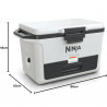 Ψυκτική θήκη Ninja FrostVault FB151EUWH, 47 λίτρα, Παθητική ψύξη, χωρητικότητα 80 κουτιών, Διατηρεί τον πάγο έως και 6 ημέρες, Ξηρό διαμέρισμα, Λευκό