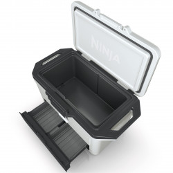 Ψυκτική θήκη Ninja FrostVault FB151EUWH, 47 λίτρα, Παθητική ψύξη, χωρητικότητα 80 κουτιών, Διατηρεί τον πάγο έως και 6 ημέρες, Ξηρό διαμέρισμα, Λευκό
