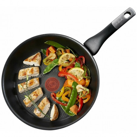 Μεταχειρισμένο: Τηγάνι Tefal G2550572, 26 εκ., Thermo-Spot, Αντικολλητική επίστρωση τιτανίου X6, Για επαγωγικές εστίες, Μαύρο