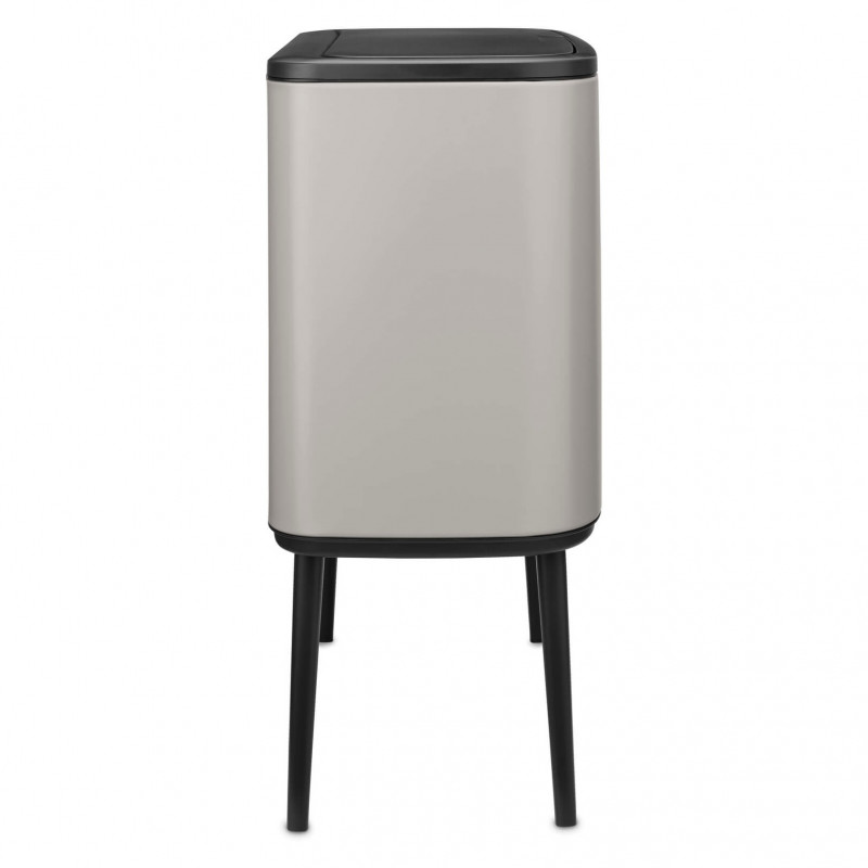 Κάδος απορριμμάτων Brabantia Bo Touch 1010451, 36 λίτρα, Ομαλό και αθόρυβο άνοιγμα, Μεγάλο άνοιγμα, Ανοιχτό γκρι