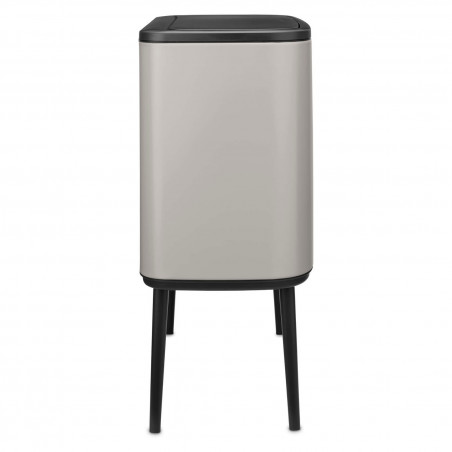 Κάδος απορριμμάτων Brabantia Bo Touch 1010451, 36 λίτρα, Ομαλό και αθόρυβο άνοιγμα, Μεγάλο άνοιγμα, Ανοιχτό γκρι