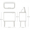 Κάδος απορριμμάτων Brabantia Bo Touch 1010451, 36 λίτρα, Ομαλό και αθόρυβο άνοιγμα, Μεγάλο άνοιγμα, Ανοιχτό γκρι