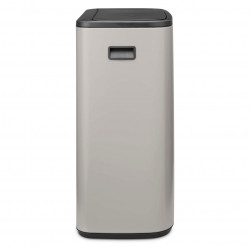 Κάδος απορριμμάτων Brabantia Bo Touch 1010455, 60 λίτρα, Ομαλό και αθόρυβο άνοιγμα, Μεγάλο άνοιγμα, Ανοιχτό γκρι