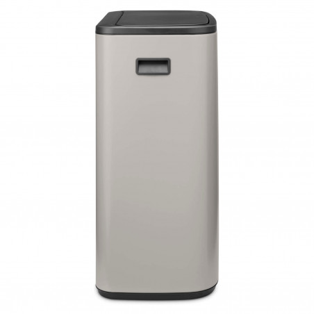 Κάδος απορριμμάτων Brabantia Bo Touch 1010455, 60 λίτρα, Ομαλό και αθόρυβο άνοιγμα, Μεγάλο άνοιγμα, Ανοιχτό γκρι