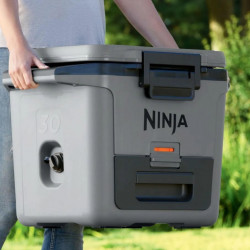 Ψυκτική θήκη Ninja FrostVault FB131EUGY, 28 λίτρα, Παθητική ψύξη, χωρητικότητα 48 κουτιών, Διατηρεί τον πάγο έως και 5 ημέρες, Ξηρό διαμέρισμα, Γκρι