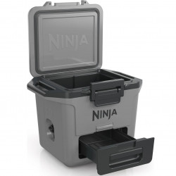 Ψυκτική θήκη Ninja FrostVault FB131EUGY, 28 λίτρα, Παθητική ψύξη, χωρητικότητα 48 κουτιών, Διατηρεί τον πάγο έως και 5 ημέρες, Ξηρό διαμέρισμα, Γκρι