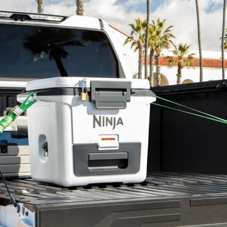 Ψυκτική θήκη Ninja FrostVault FB131EUWH, 28 λίτρα, Παθητική ψύξη, χωρητικότητα 48 κουτιών, Διατηρεί τον πάγο έως και 5 ημέρες, Ξηρό διαμέρισμα, Λευκό