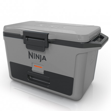 Ψυκτική θήκη Ninja FrostVault FB151EUGY, 47 λίτρα, Παθητική ψύξη, χωρητικότητα 80 κουτιών, Διατηρεί τον πάγο έως και 6 ημέρες, Ξηρό διαμέρισμα, Γκρι