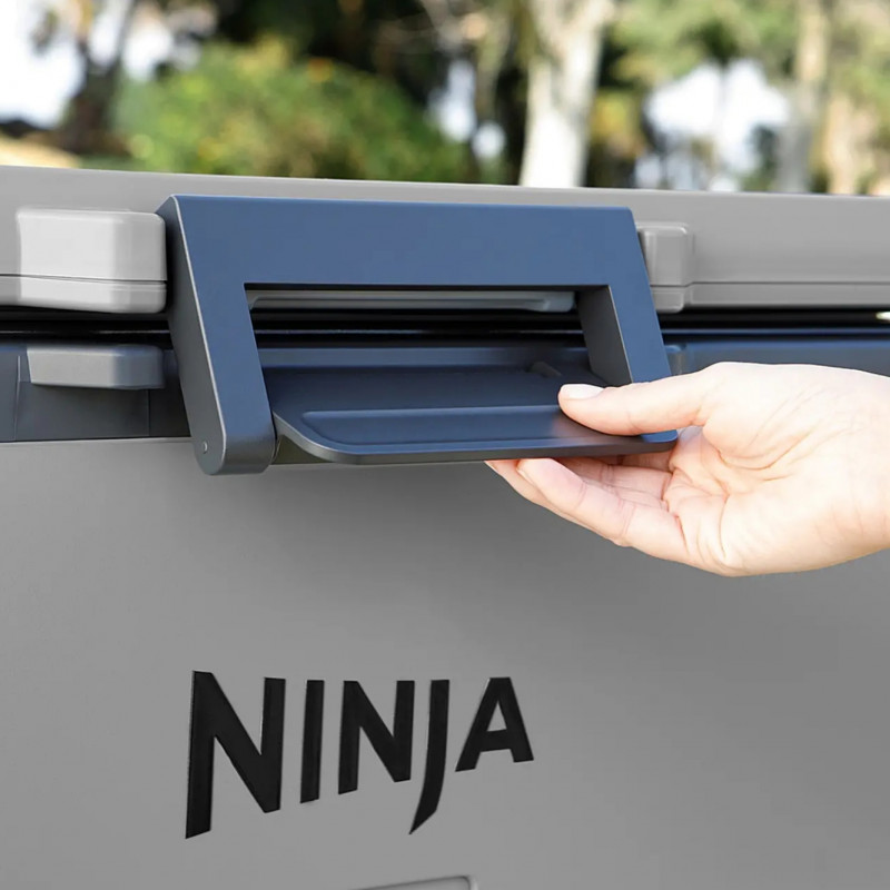 Ψυκτική θήκη Ninja FrostVault FB151EUGY, 47 λίτρα, Παθητική ψύξη, χωρητικότητα 80 κουτιών, Διατηρεί τον πάγο έως και 6 ημέρες, Ξηρό διαμέρισμα, Γκρι