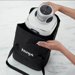 Φριτέζα με ζεστό αέρα 4 σε 1 Ninja CRISPi FN102EU, 1700 W, 3,8 + 1,4 λίτρα, 70-185 °C, TempWare, κεραμικές πλάκες, χωρίς PFAS, φορητός σχεδιασμός, λευκό