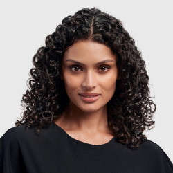 Σίδερο μαλλιών Dyson HS08 Airwrap i.d.™ Curly + Coily 142899-01 AmSi/PkCp, 1300 W, 13,5 l/s, Αυτόματη δημιουργία μπούκλων, Ιονισμός, 3 ταχύτητες, 3 θερμοκρασίες, Bluetooth, Κεχλιμπάρι/ροζ σαμπάνια