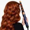 Σίδερο μαλλιών Dyson 107163-01 HS08 Airwrap i.d.™ T1/T2 PBu/RCo Straight + Wavy, 1300 W, 13,5 l/s, Αυτόματη δημιουργία μπούκλων, Ιονισμός, 3 ταχύτητες, 3 θερμοκρασίες, Bluetooth, Μπλε της Πρωσίας/χάλκινο χρώμα