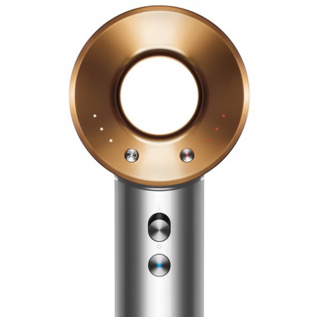Στεγνωτήρας μαλλιών Dyson Supersonic Origin HD07 Ni/Cop 107830-01, 1600 W, 3 ταχύτητες, 4 επίπεδα θερμοκρασίας, 110 000 στροφές/λεπτό, ιονισμός, Air Multiplier, χρώμα νικελίου/χαλκού