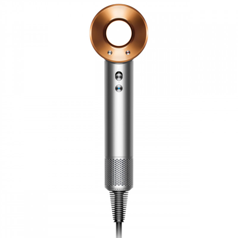Στεγνωτήρας μαλλιών Dyson Supersonic Origin HD07 Ni/Cop 107830-01, 1600 W, 3 ταχύτητες, 4 επίπεδα θερμοκρασίας, 110 000 στροφές/λεπτό, ιονισμός, Air Multiplier, χρώμα νικελίου/χαλκού