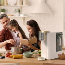 Σύστημα καθαρισμού νερού NatureFlow F4, Έως 4000 λίτρα, Αλκαλική αντίστροφη όσμωση, Άμεσο ζεστό νερό, pH 9,5, Οθόνη αφής, Λευκό