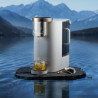 Σύστημα καθαρισμού νερού NatureFlow F4, Έως 4000 λίτρα, Αλκαλική αντίστροφη όσμωση, Άμεσο ζεστό νερό, pH 9,5, Οθόνη αφής, Λευκό